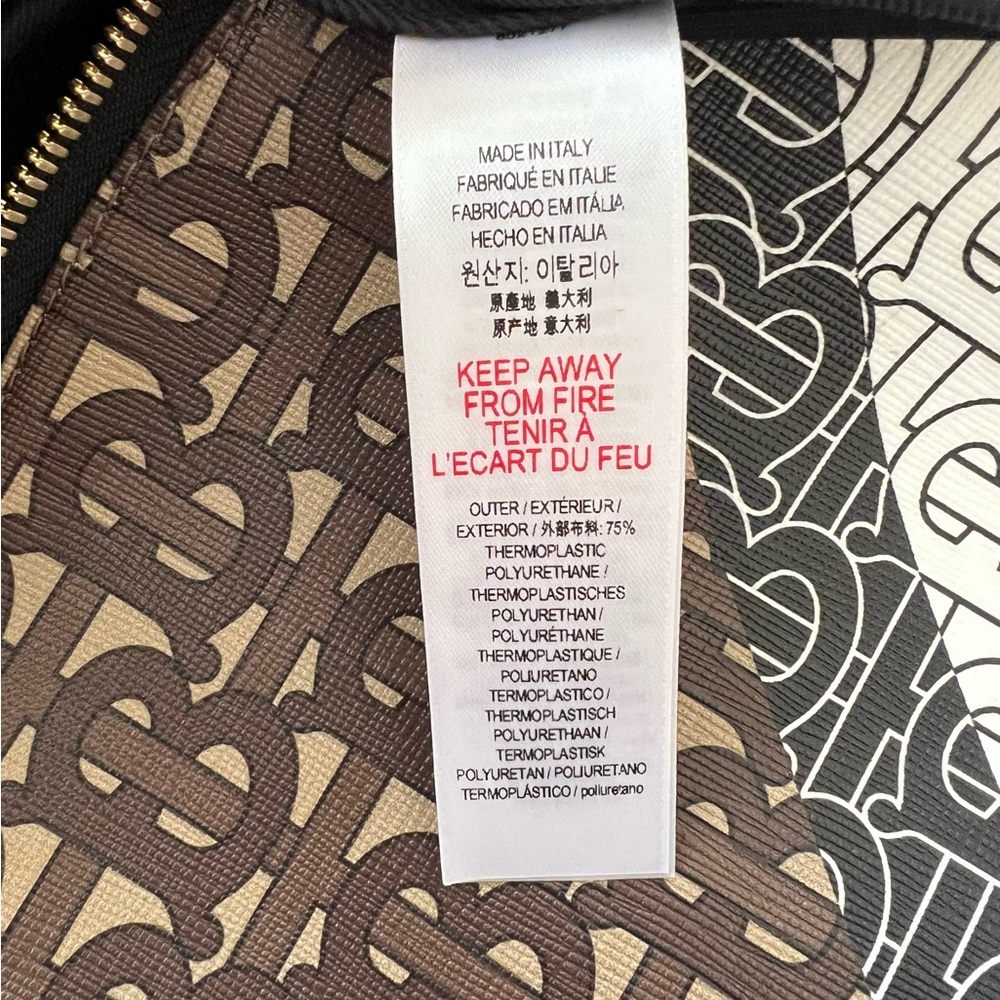 Burberry Monogram Stripe Print E-canvas Backpack - Picture 13 of 15